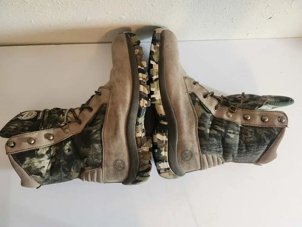 Georgia Boot Camo ThermoLite Insulated Hunting Boots Brown Suede Size 10